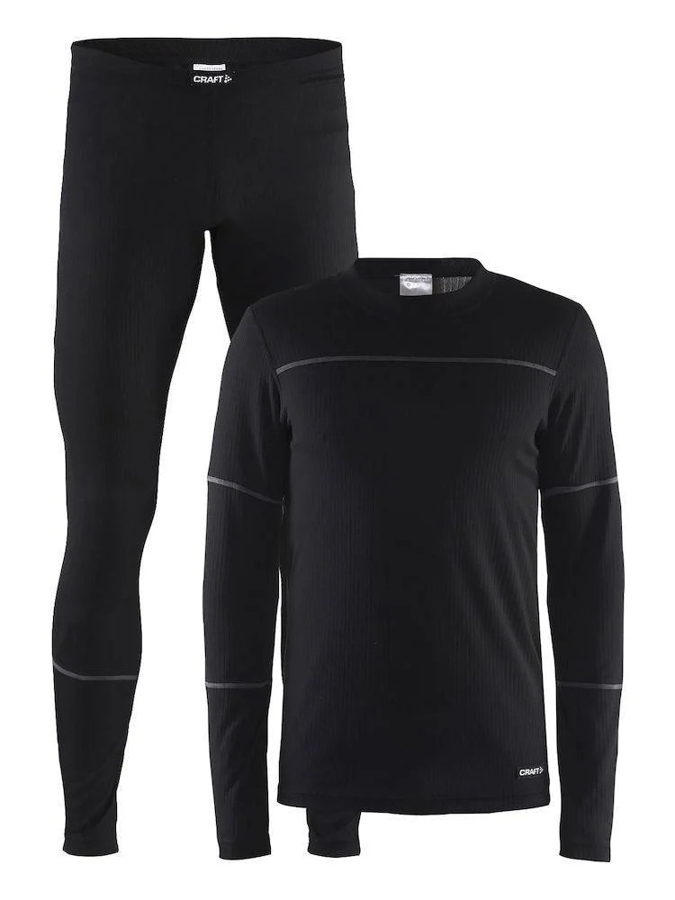 Термобілизна (комплект) чол. CRAFT Baselayer Set Man арт. 1905332-999985 колір: чорний/граніт