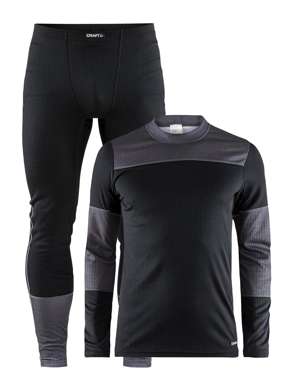 Термобілизна (комплект) чол. CRAFT Baselayer Set Man арт. 1905332-999975 колір: чорний/сірий