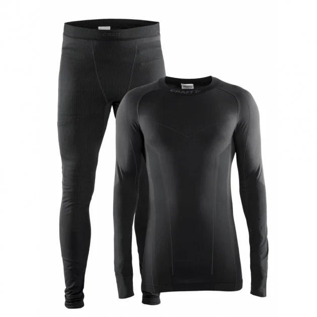 Термобілизна (комплект) чол. CRAFT Baselayer Seamless Zone Set Man арт. 1905330-2999 колір: чорний
