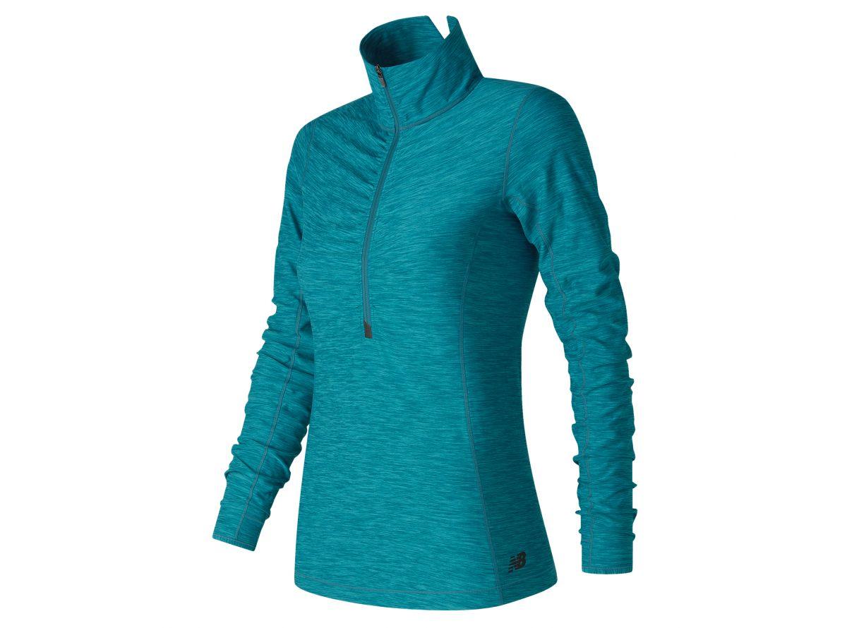 Реглан жіночий New Balance In Transit 1/2 zip арт. WT71102MCH колір: бірюзовий