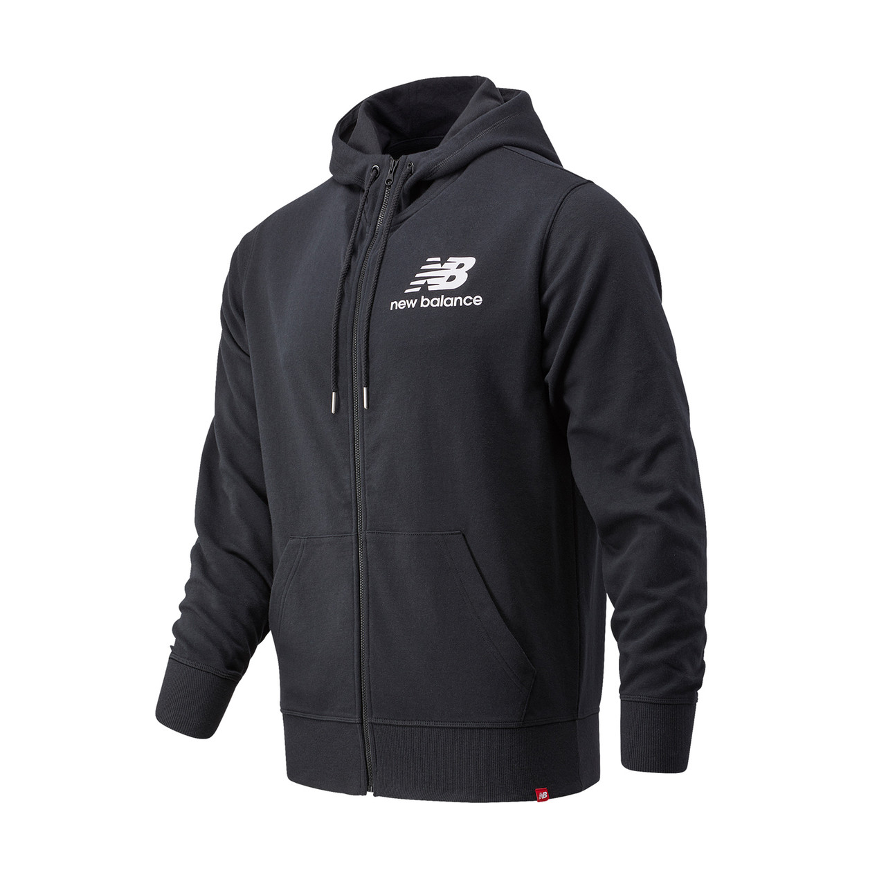 Куртка спортивна чоловіча New Balance Ess Stacked FZ MJ03558BK колір: чорний