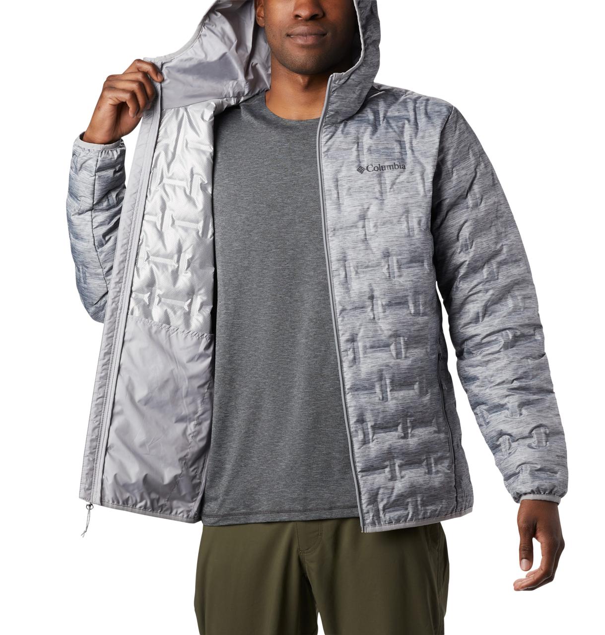 Куртка пухова чоловіча Columbia Delta Ridge™ Down Hooded Jacket арт. 1875892-039 колір: сірий