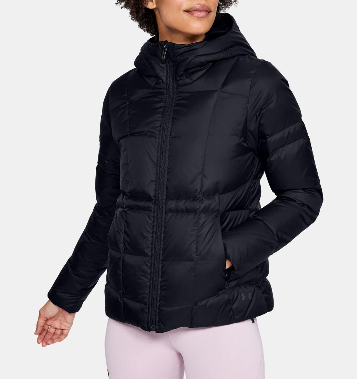Куртка жіноча пухова Under Armour 1342814-001 Armour Down Hooded Jkt колір: чорний