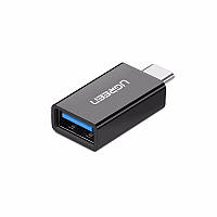 Адаптер Ugreen Type-C to USB 3.0 OTG черный US173 OTG кабели и адаптеры