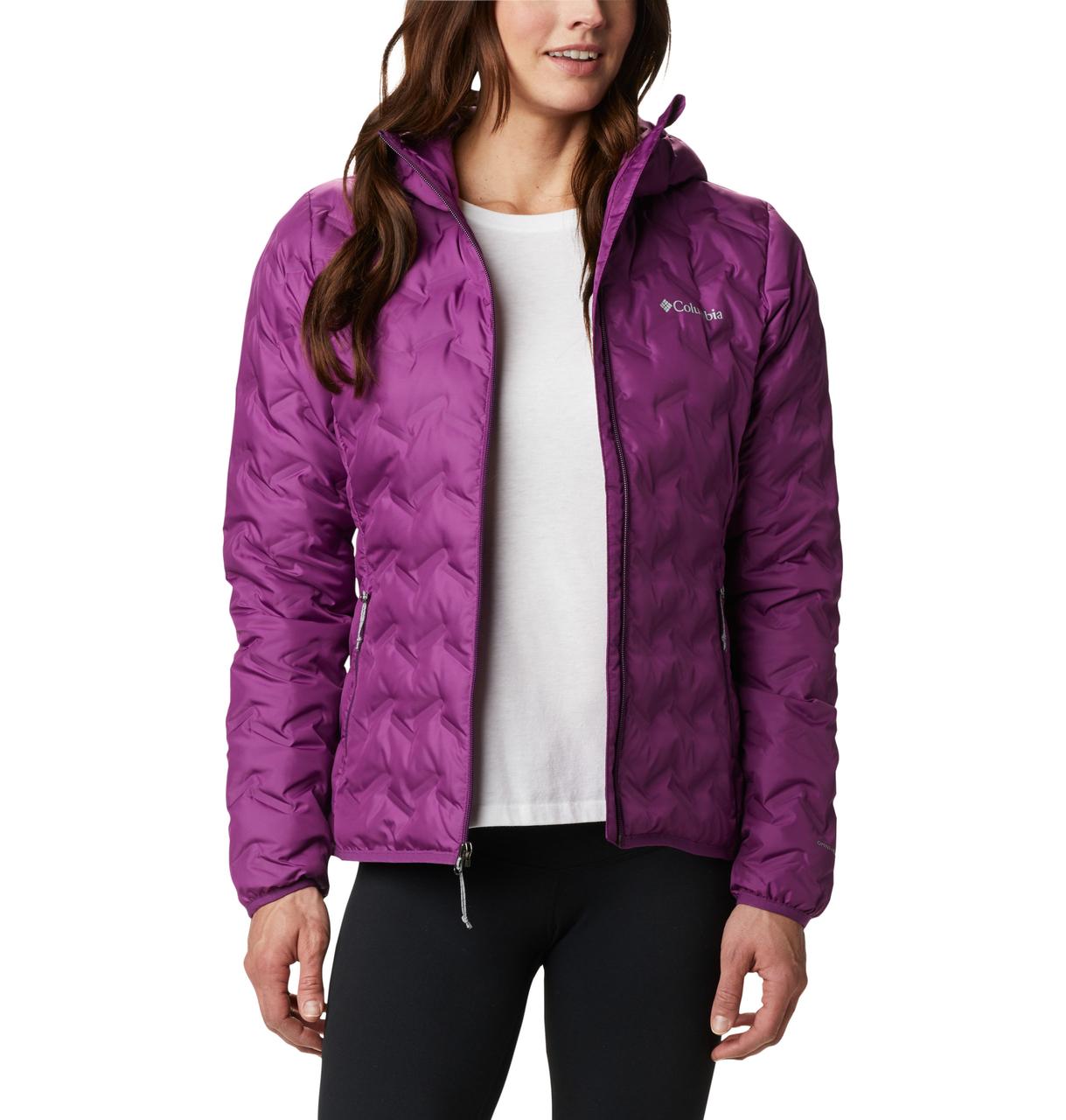 Куртка жіноча пухова Columbia Delta Ridge™ Down Hooded Jacket арт. 1875931-575 колір: фіолетовий