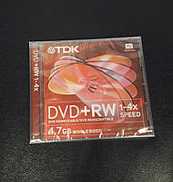 Диски DVD+RW TDK 4.7 Gb 4x Jewel