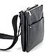 Чоловіча шкіряна сумка 02 чорний флотар, фото 3