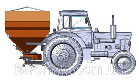 Розкидач мінеральних добрив РДФ-1000