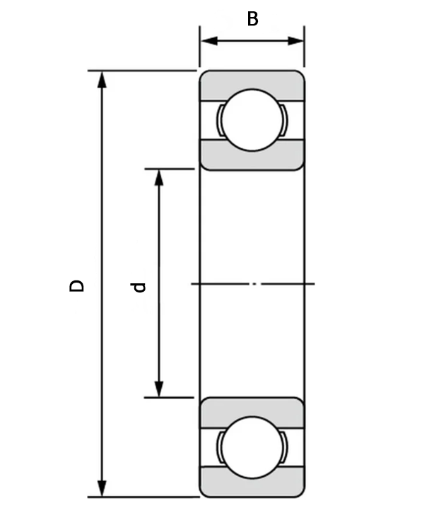 Подшипник 6204 (ГОСТ: 204), KINEX (Словакия), 20х47х14 мм, шариковый радиальный - фото 2 - id-p1558208771