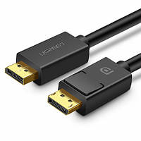 Кабель видео Ugreen DisplayPort 1.2 4К 3D 144Hz 1M черный DP102 HDMI - кабели