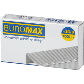 Скоби №24/6 ЛЮКС 1000шт Buromax BM.4412