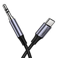 Переходник Ugreen кабель Type-C - 3.5 mm mini jack 2M AV143 Переходники для смартфонов и планшетов