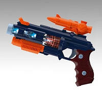 Детский пистолет игрушечный RF403-1 бластер прицел барабан звук свет игрушка детское оружие 25см для мальчиков
