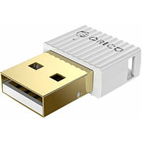 Bluetooth-адаптер Orico USB Bluetooth 5.0 приймач, передавач для комп'ютера, ноутбука White (BTA-508)