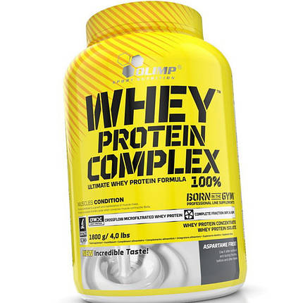 Концентрат сироваткового протеїну (білка) OLIMP Whey Protein Complex 100% 1.8 kg хіт продажів, фото 3