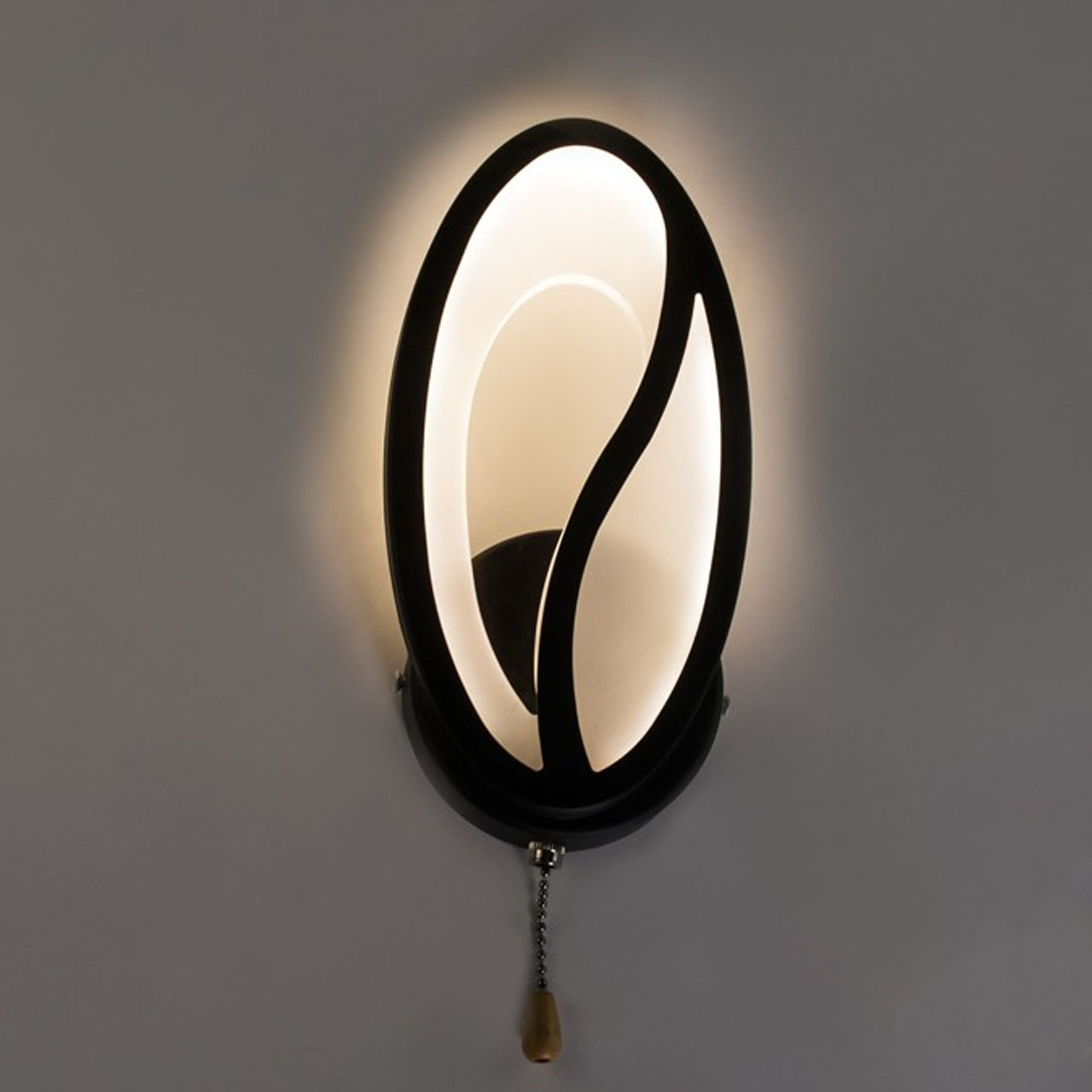 Чорне світлодіодне бра 9 Вт на три режими D-9101/1BK, фото 1