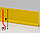Тонкий плінтус підлоговий зі спіненого ПВХ 70 мм, 2,0 м, Жовтий, фото 2