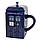 Квадратна чашка з кришкою Tardis Mug 450ml келих кружка сувенірна для фанів Доктора Хто | тардис кружка, фото 5