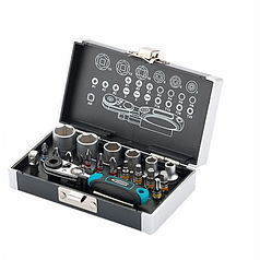 Набір битих та головок торцевих Gross 1/4" 26 шт. 11361