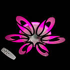 Світлодіодна люстра кавові зерна 105 Вт з підсвічуванням основи колір каркасу чорний D-9101/6 BK LED 3color dimmer, фото 5