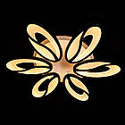 Світлодіодна люстра кавові зерна 105 Вт з підсвічуванням основи колір каркасу чорний D-9101/6 BK LED 3color dimmer, фото 6