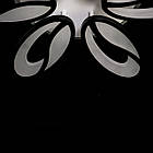 Світлодіодна люстра кавові зерна 105 Вт з підсвічуванням основи колір каркасу чорний D-9101/6 BK LED 3color dimmer, фото 8