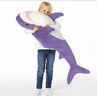М'яка Іграшка Акула IKEA 100 см Велика Фіолетова