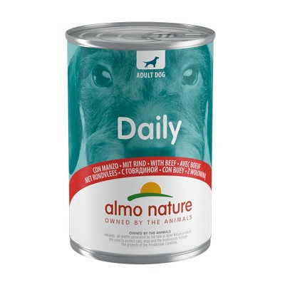 Консервований корм для дорослих собак всіх порід Almo Nature (Альмо Натюр) Daily Dog з яловичиною 400 г