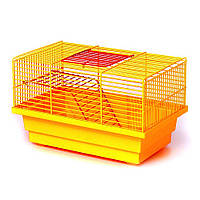 Клетка для грызунов Лори Мышка 17 х 28 х 18 см покрытие краска Оранжевая