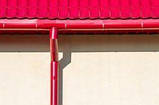 Жолоб водостічний фарбований з полімерним покриттям колір RAL 8017 для даху будинку Ø100 мм, товщина 0,45 мм, фото 9