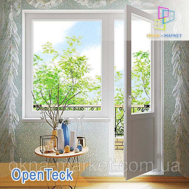 Балконний блок з профільних систем Openteck