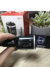 ФМ модулятор X11 FM трансмітер Bluetooth USB MP3, фото 3
