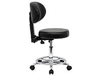Косметологический стул со спинкой для косметолога стул для врача стоматолога с удобной спинкой мод.859 Черный