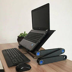 Стол подставка  для ноутбука Laptop Table T8 с регулировкой высоты и охлаждением