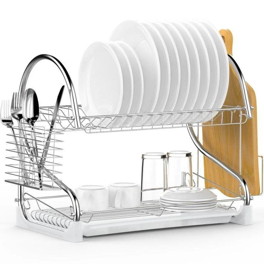 Стійка для сушіння посуду Storage Kitchen Rack з нержавіючої сталі, стійка для сушіння посуду