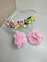 Обруч весняний весняний весняний із квітами та квіти для волосся