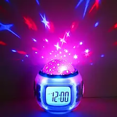 Настільний годинник-проектор Зоряного неба Music and Starry Sky calendar