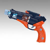 Детский пистолет игрушечный RF404-1 бластер прицел барабан звук свет игрушка детское оружие 25,5 см мальчикам