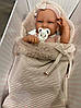 Реалістична дитяча лялька новонароджений реборн силіконовий дівчинка немовля Террі 42 см Бежевий, фото 3
