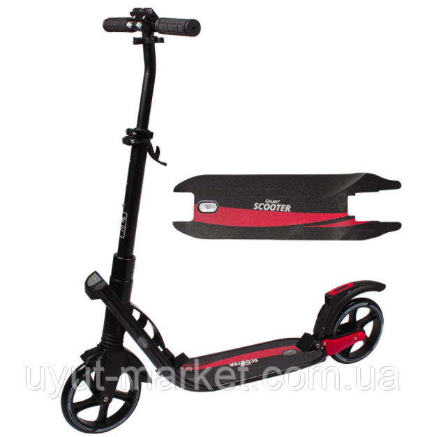 Двоколісний складаний самокат 200 мм від 7 років з амортизацією, для підлітків і дорослих GS-0027, фото 1
