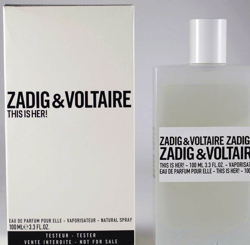 Оригинал Zadig & Voltaire This Is Her 100 Ml TESTER Парфюмированная