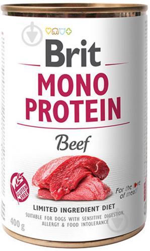Вологий корм Brit Mono Protein Dog з яловичиною - 400 г
