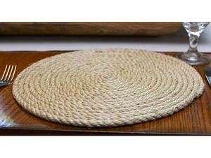 Серветка з джуту сервірувальна на стіл D 25 см