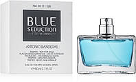 Оригинал Antonio Banderas Blue Seduction woman 80 ml TESTER ( Бандерас Блю Седукшн ) туалетная вода