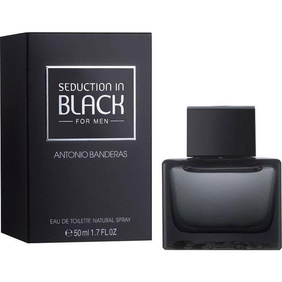 Оригінал Antonio Banderas Seduction in Black 50 ml ( Бандерас Блю Седукшн блек ) туалетна вода