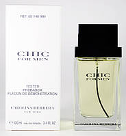 Оригінал Carolina Herrera Chic For Men 100 ml TESTER ( Кароліна Эрерра чик фо мен ) туалетна вода