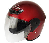 Шлем открытый с узором красный, размер XS, ТИП TN-8661, AJ0152