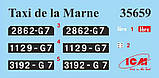 Пластикова модель 1/35 ICM 35659 Таксі де ла Марн (1914), французький автомобіль, фото 2
