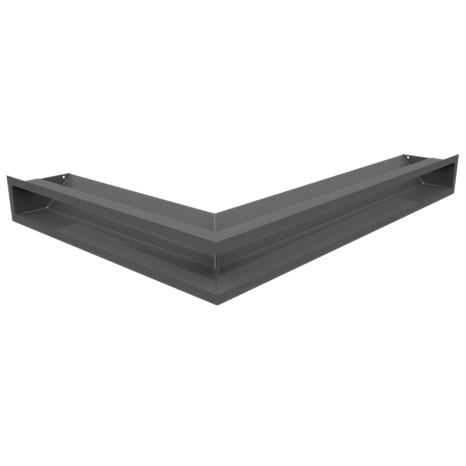 Решітка LUFT SF кутова права графітова 54,7x76,6x9, фото 1