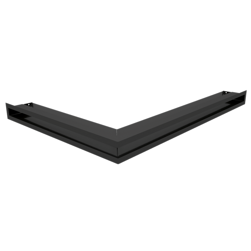 Решітка LUFT кутова права чорна 54,7x76,6x6, фото 1